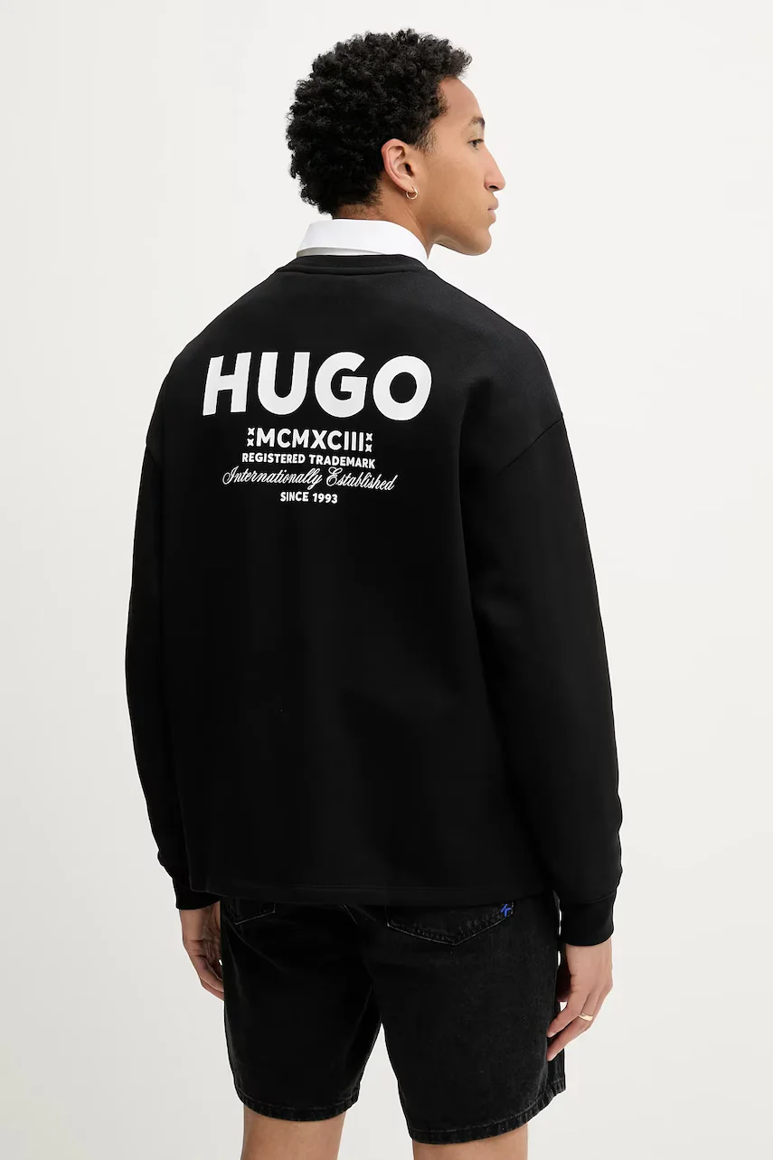 HUGO Blue pentru bărbați din bumbac Naviu