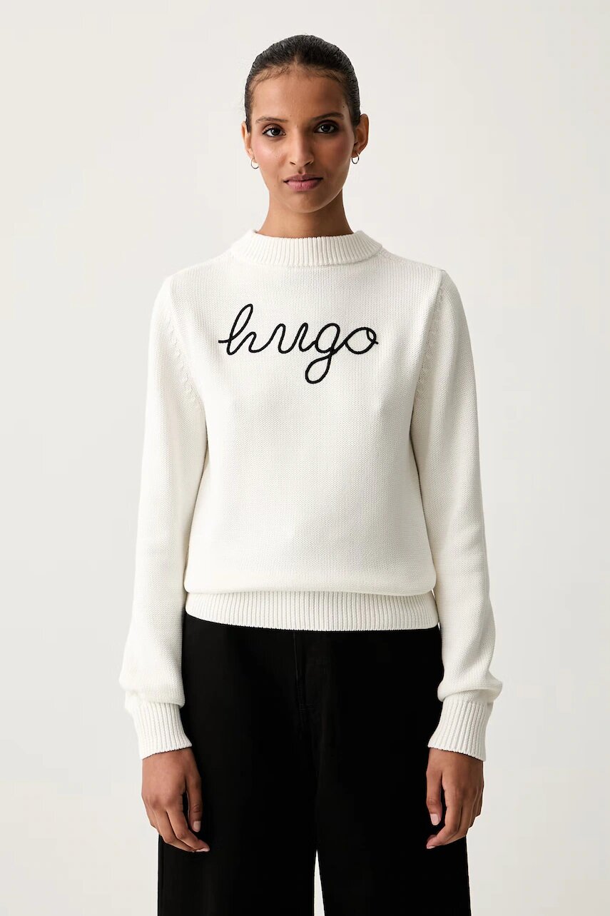 HUGO Blue pulover pentru femei din bumbac Saje_B