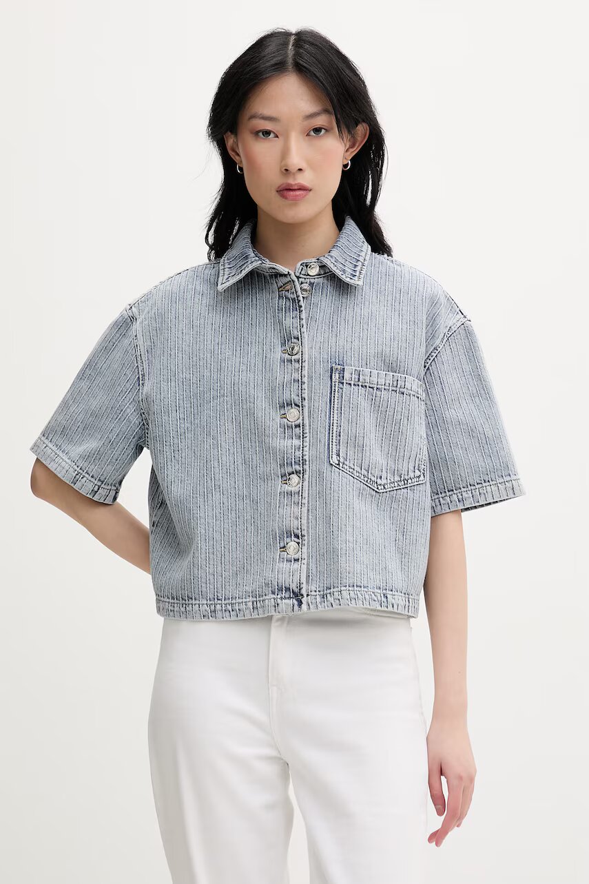 Hugo cămașă pentru femei din denim Gesila_1