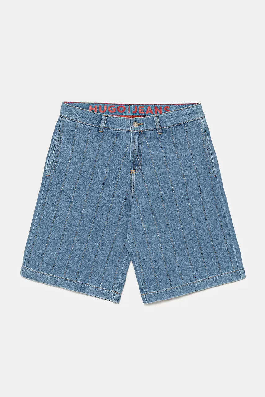 Hugo pantaloni scurti din denim pentru copii