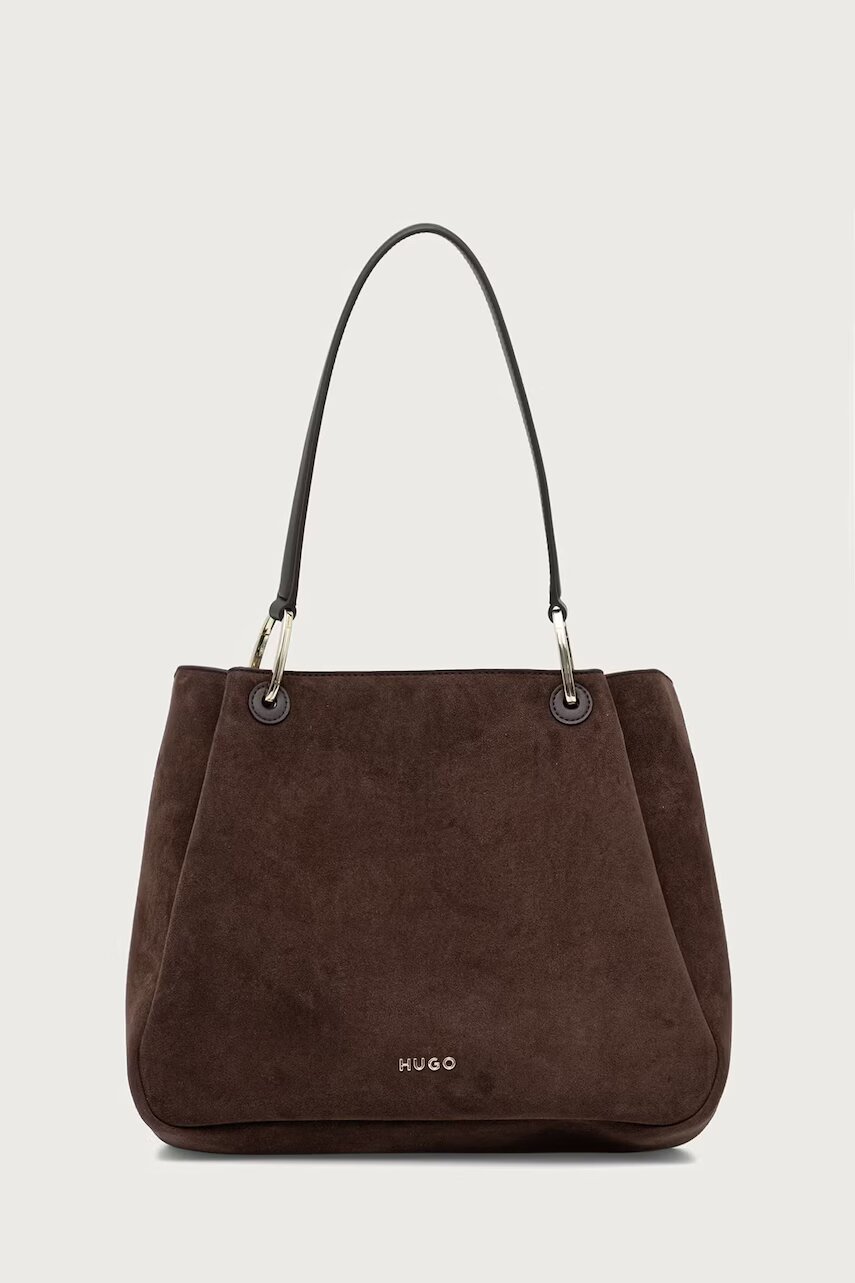 Hugo tote bag pentru femei cu imitație de piele întoarsă Orin 2.0S_Small Tote