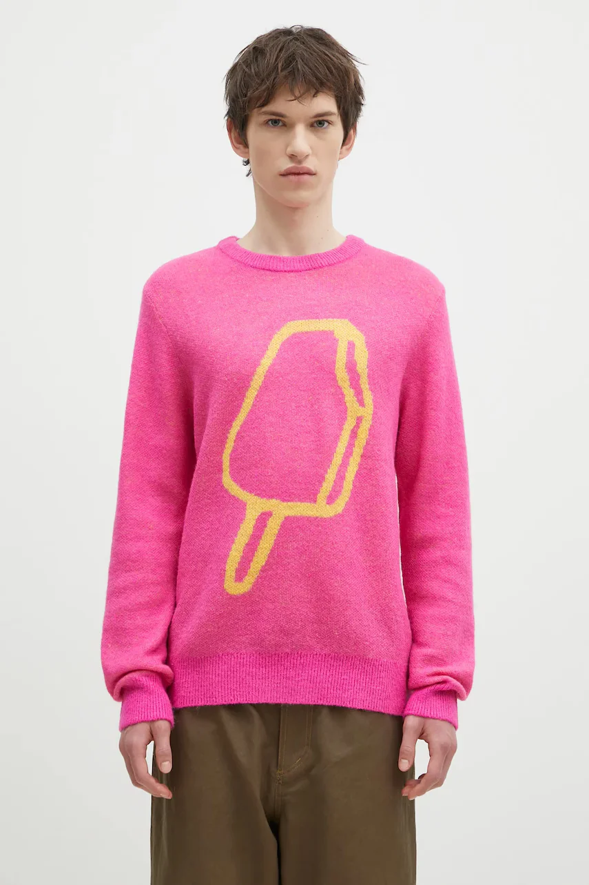 Icecream pulover din amestec de lana Popsicle Crewneck