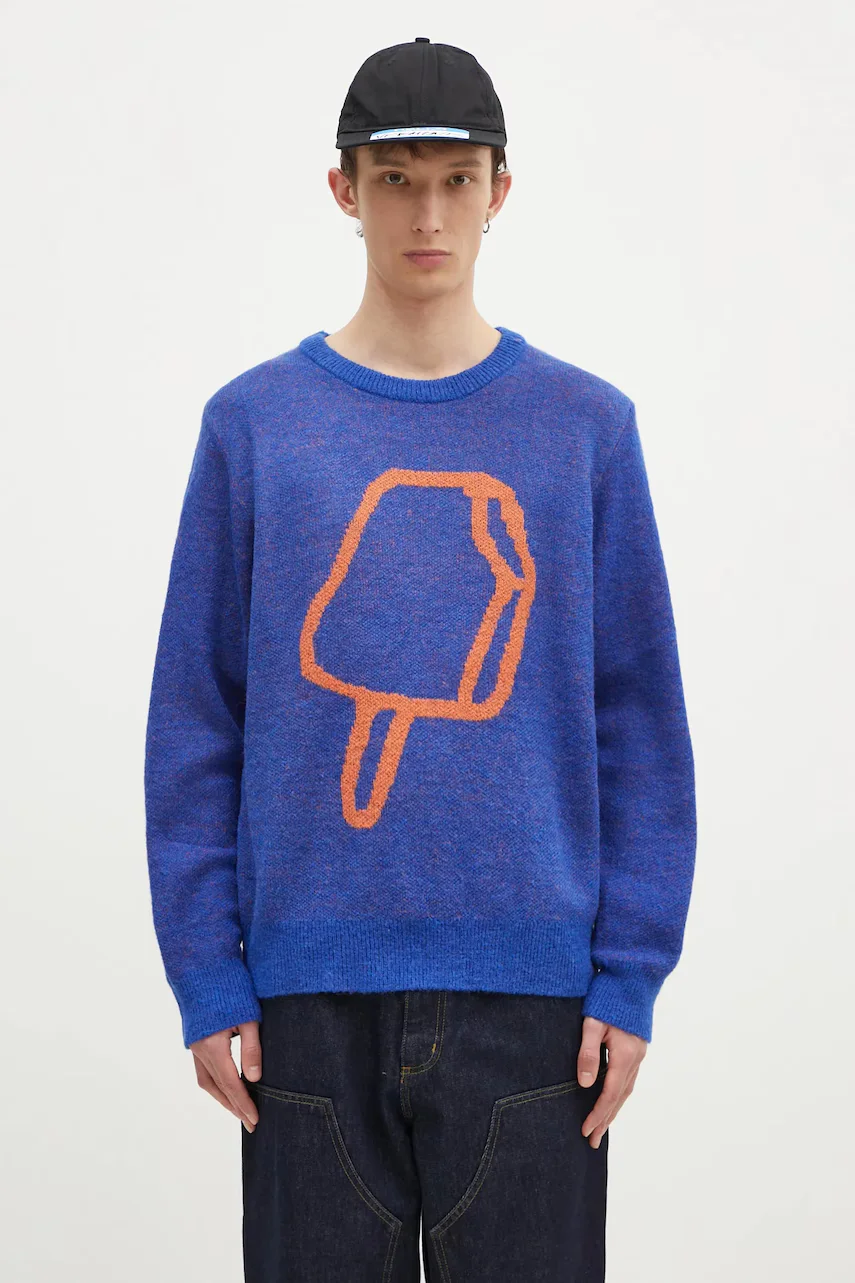Icecream pulover din amestec de lana Popsicle Crewneck