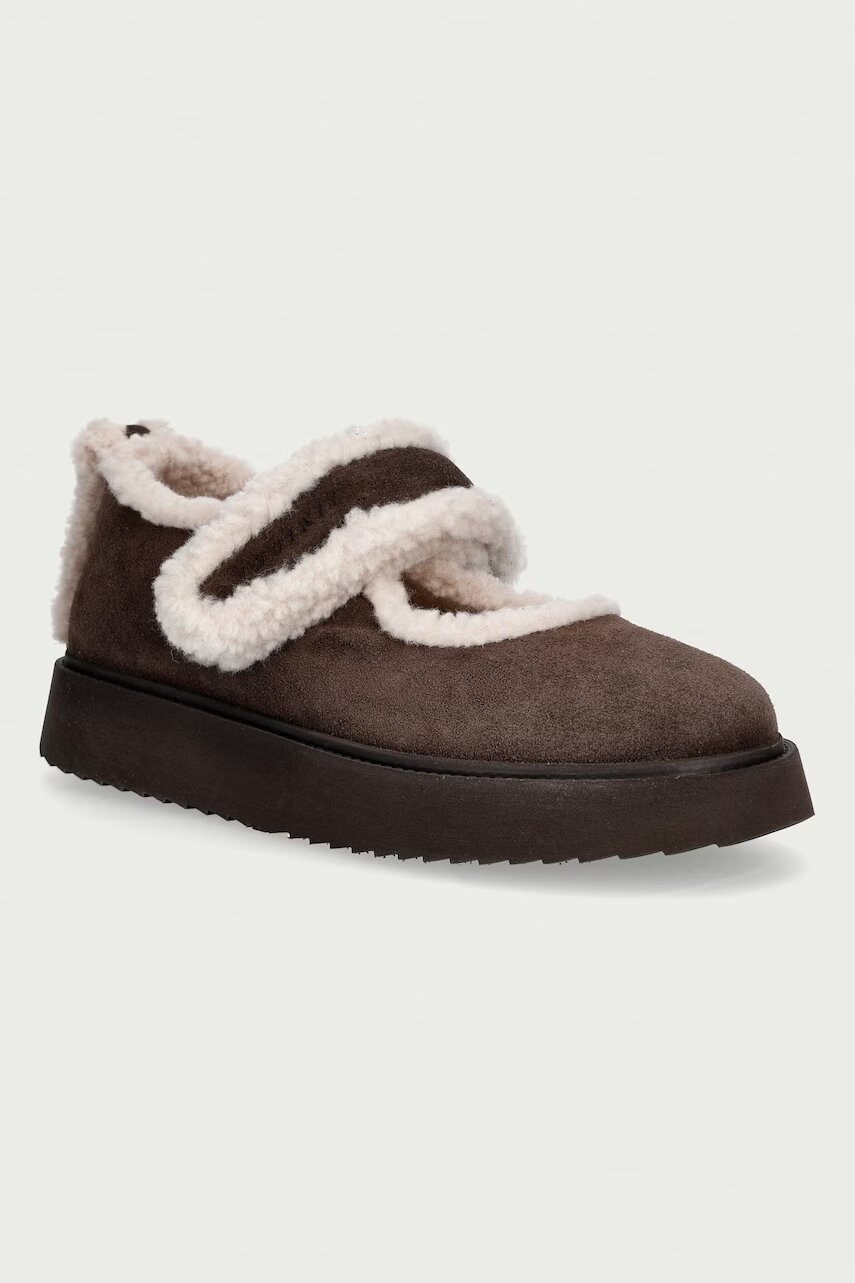 Inuikii balerini din piele întoarsă Shearling M.J.
