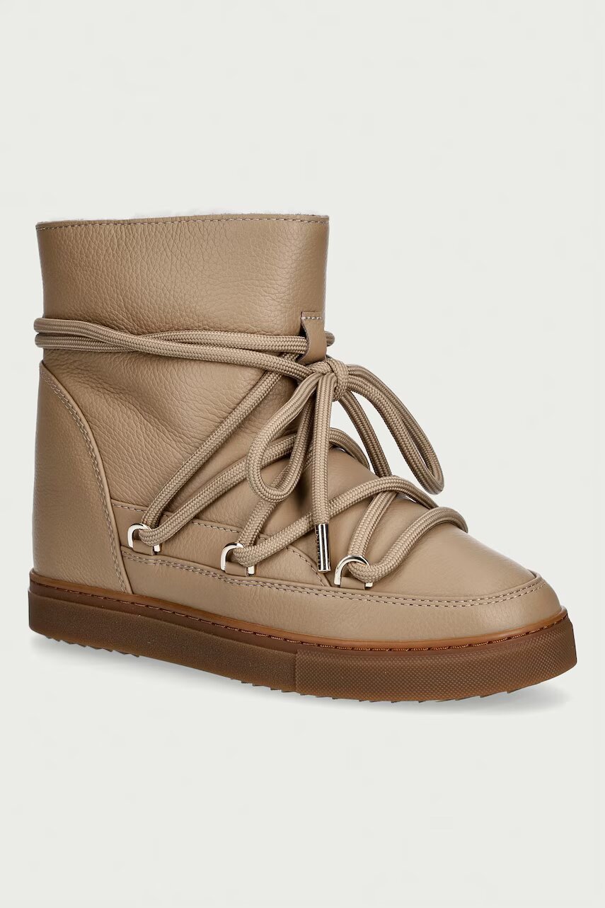 Inuikii Full Leather Wedge cizme de zăpadă pentru femei din piele