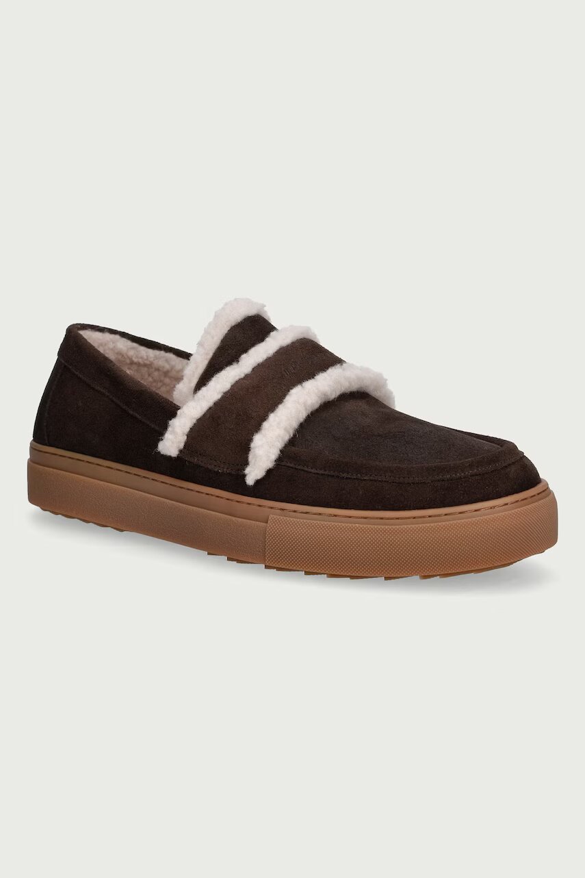 Inuikii mocasini pentru femei din piele întoarsă Shearling Loafer