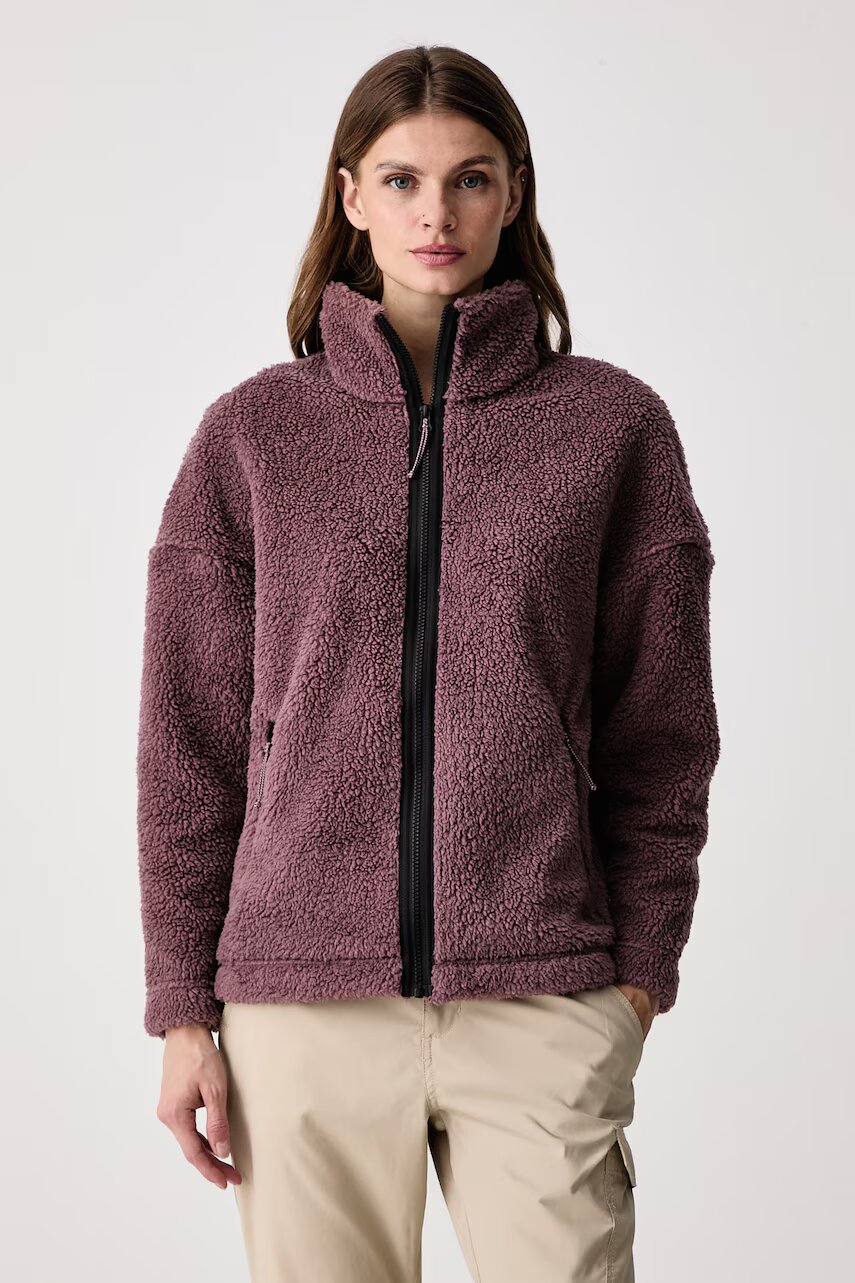 Jack Wolfskin hanorac cu fermoar pentru femei din polar STONE LITE