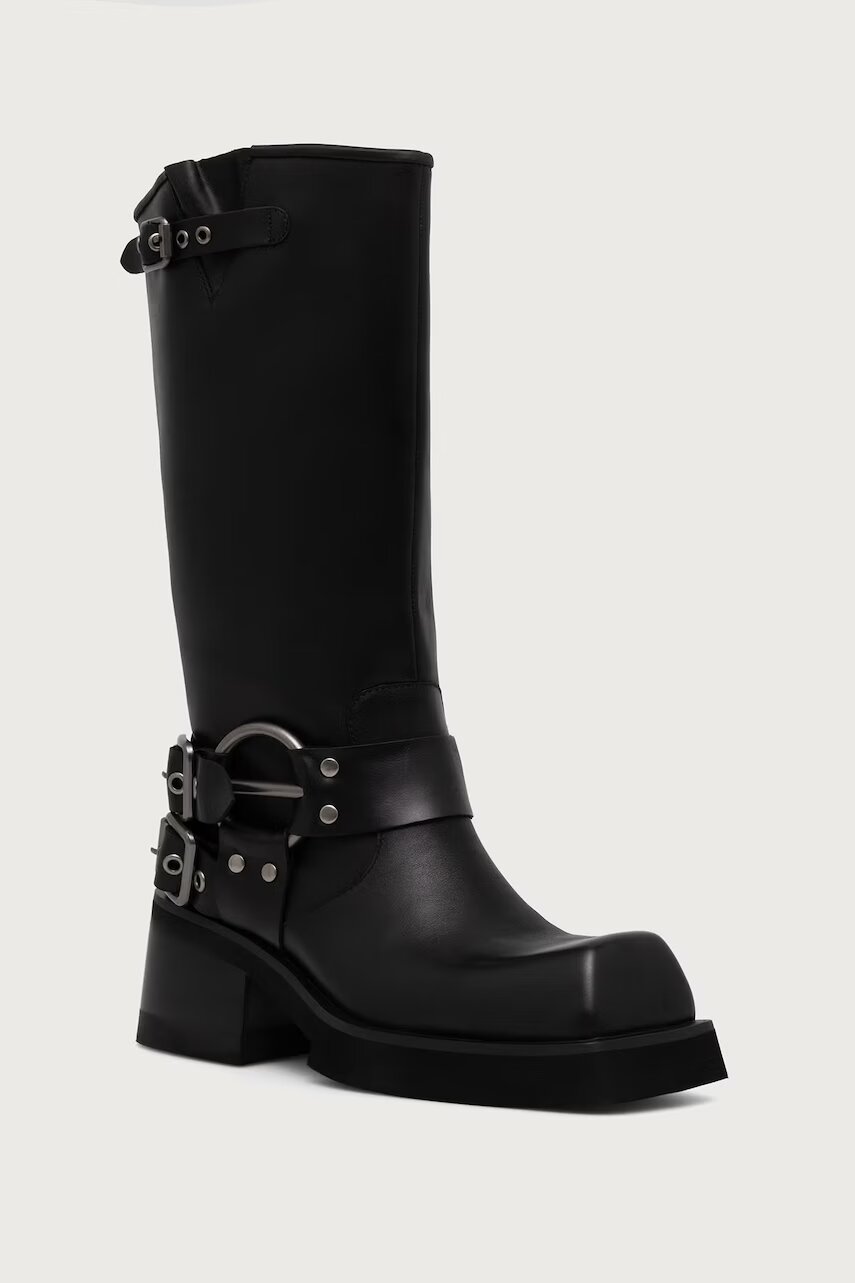 Jeffrey Campbell botine pentru femei din piele FRAUDULENT