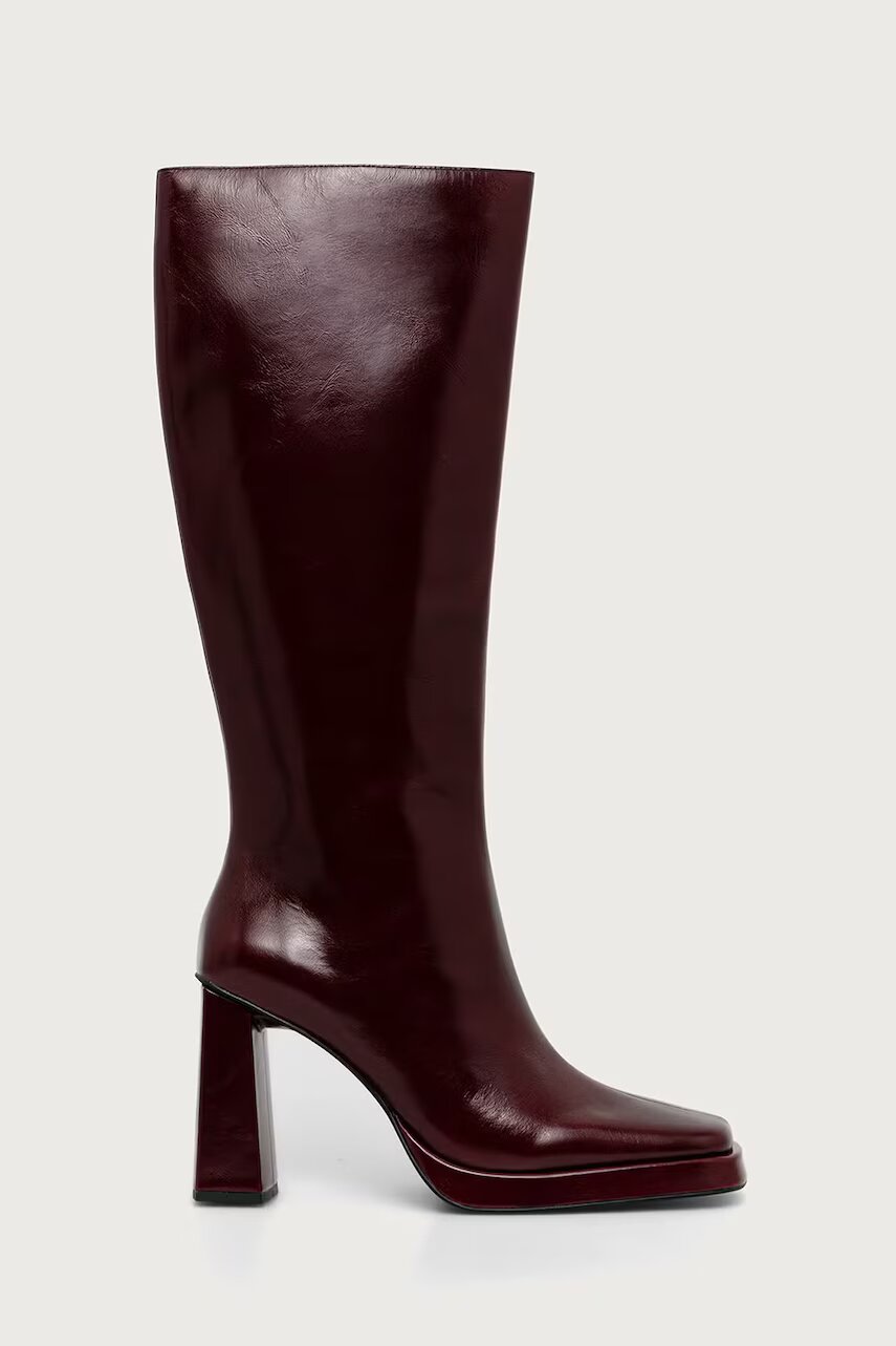 Jeffrey Campbell cizme cu toc pentru femei din piele Maximal
