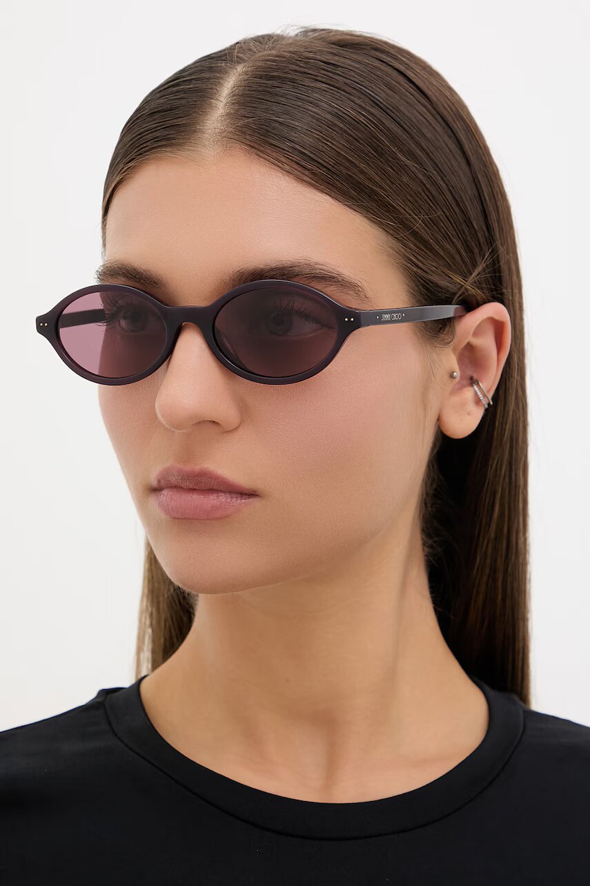 Jimmy Choo ochelari de soare rotunzi pentru femei