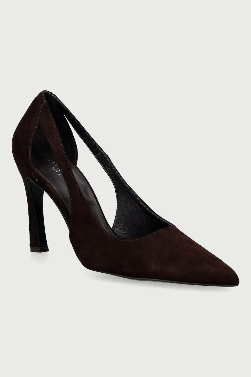 Jonak pantofi cu toc stiletto din piele întoarsă DEDGAR VELOURS