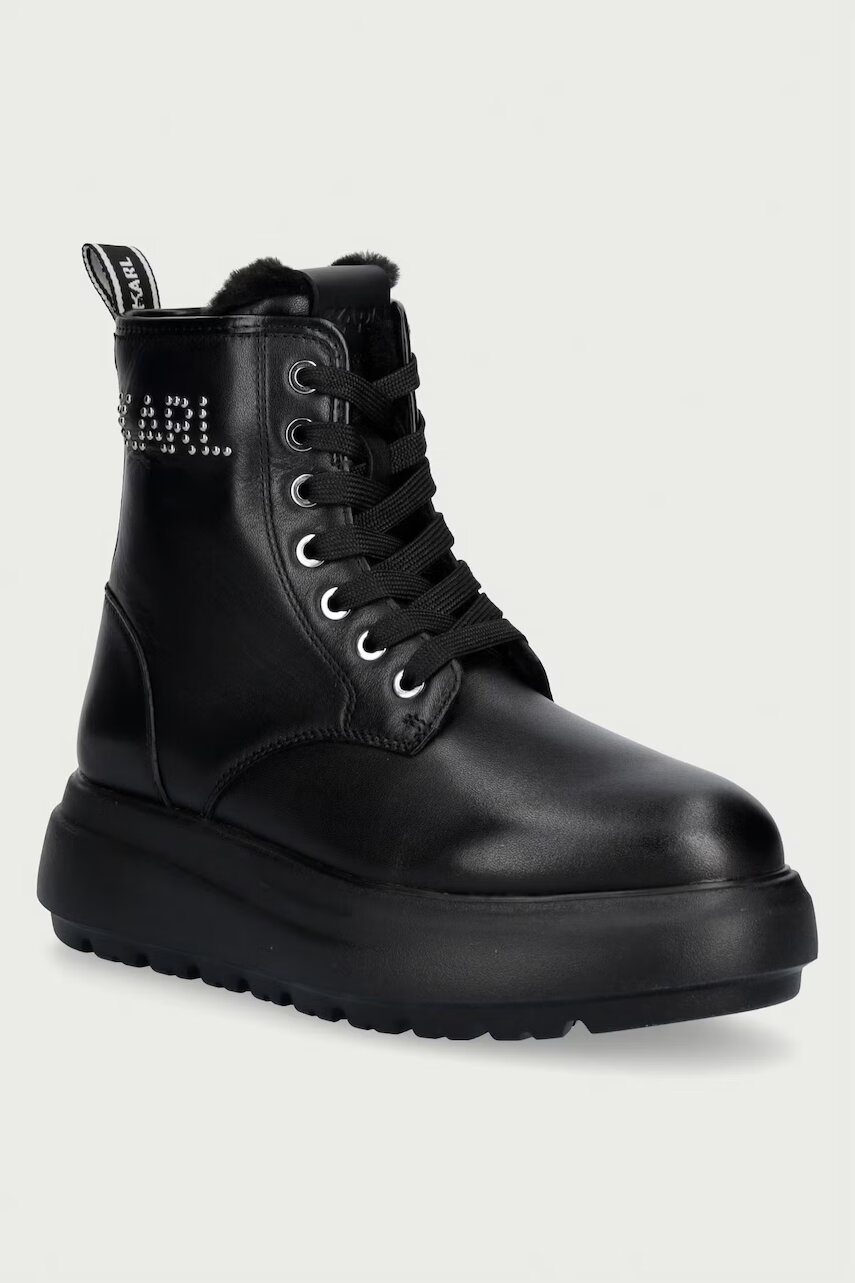 Karl Lagerfeld botine pentru femei din piele Katya