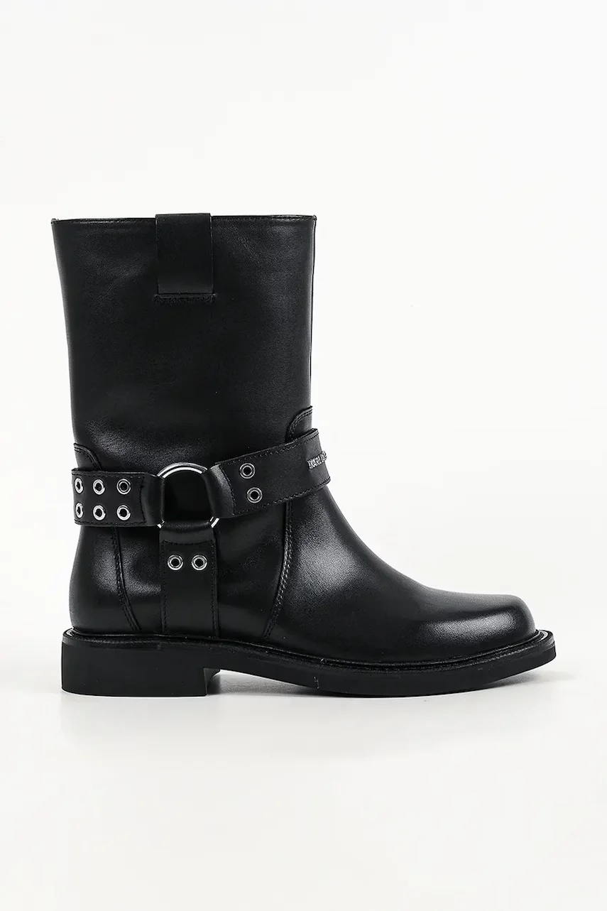 Karl Lagerfeld botine pentru femei din piele Sadie