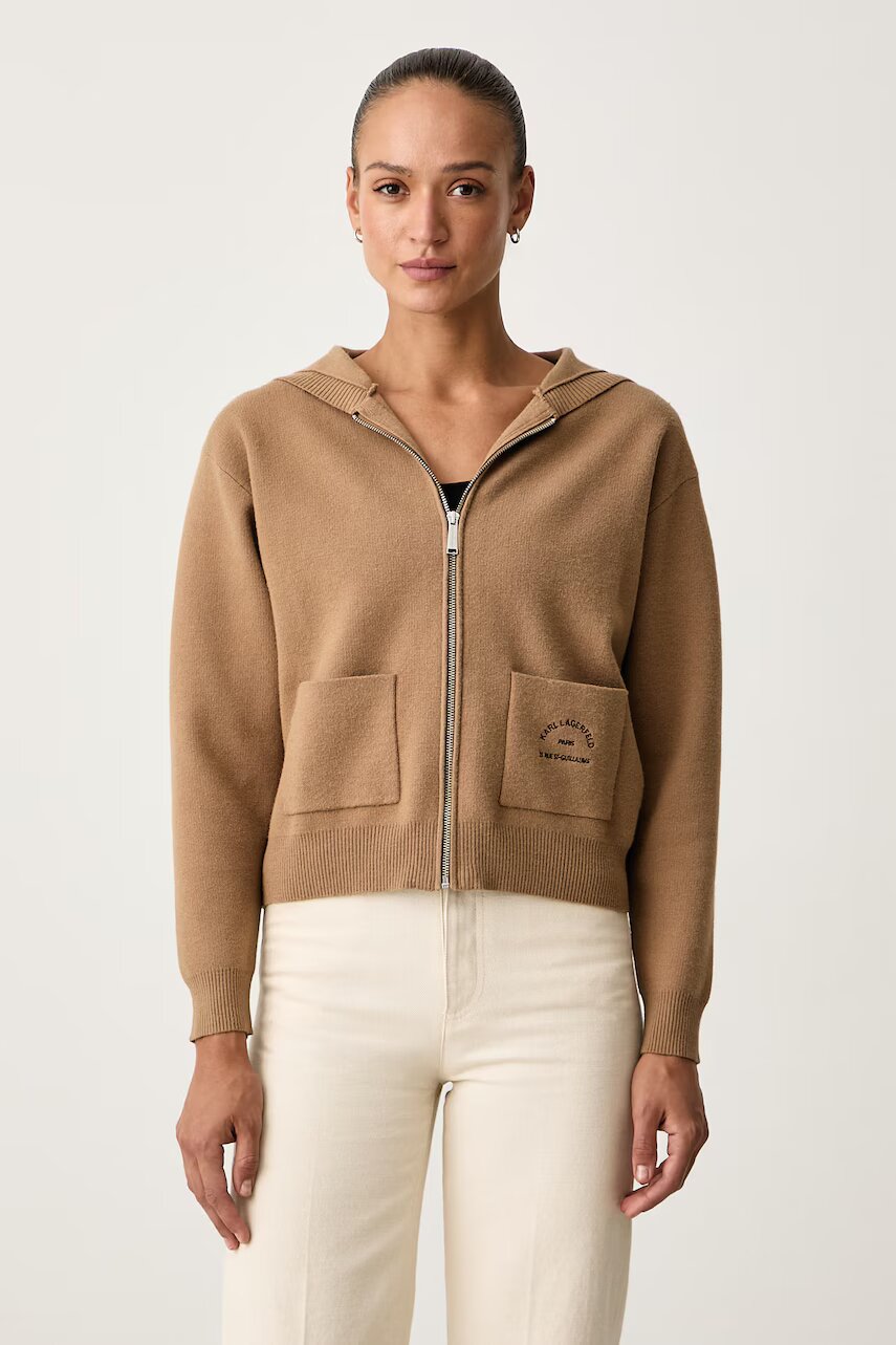 Karl Lagerfeld cardigan pentru femei cu vâscoză