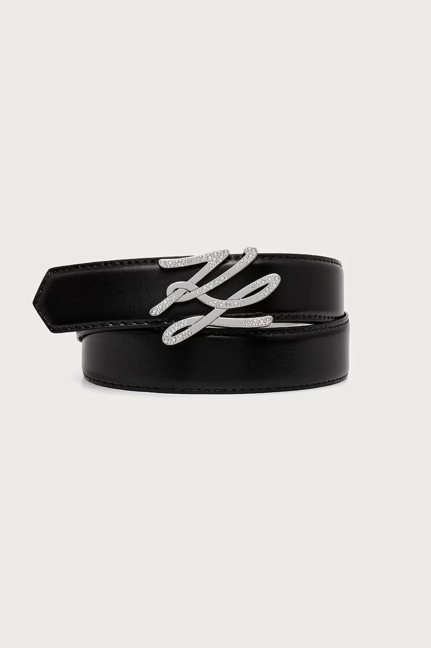Karl Lagerfeld curea reversibilă pentru femei din piele