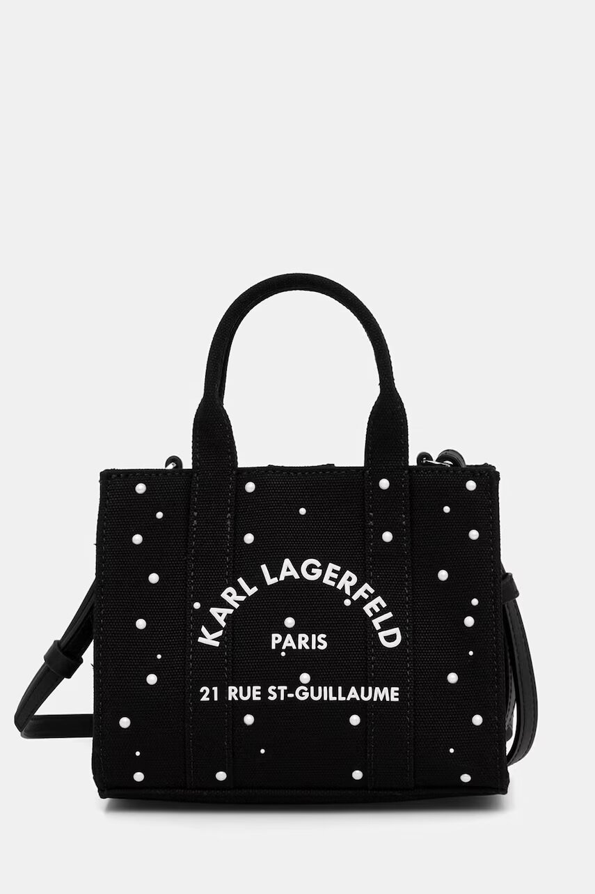 Karl Lagerfeld geantă crossbody pentru femei din bumbac K/RSG
