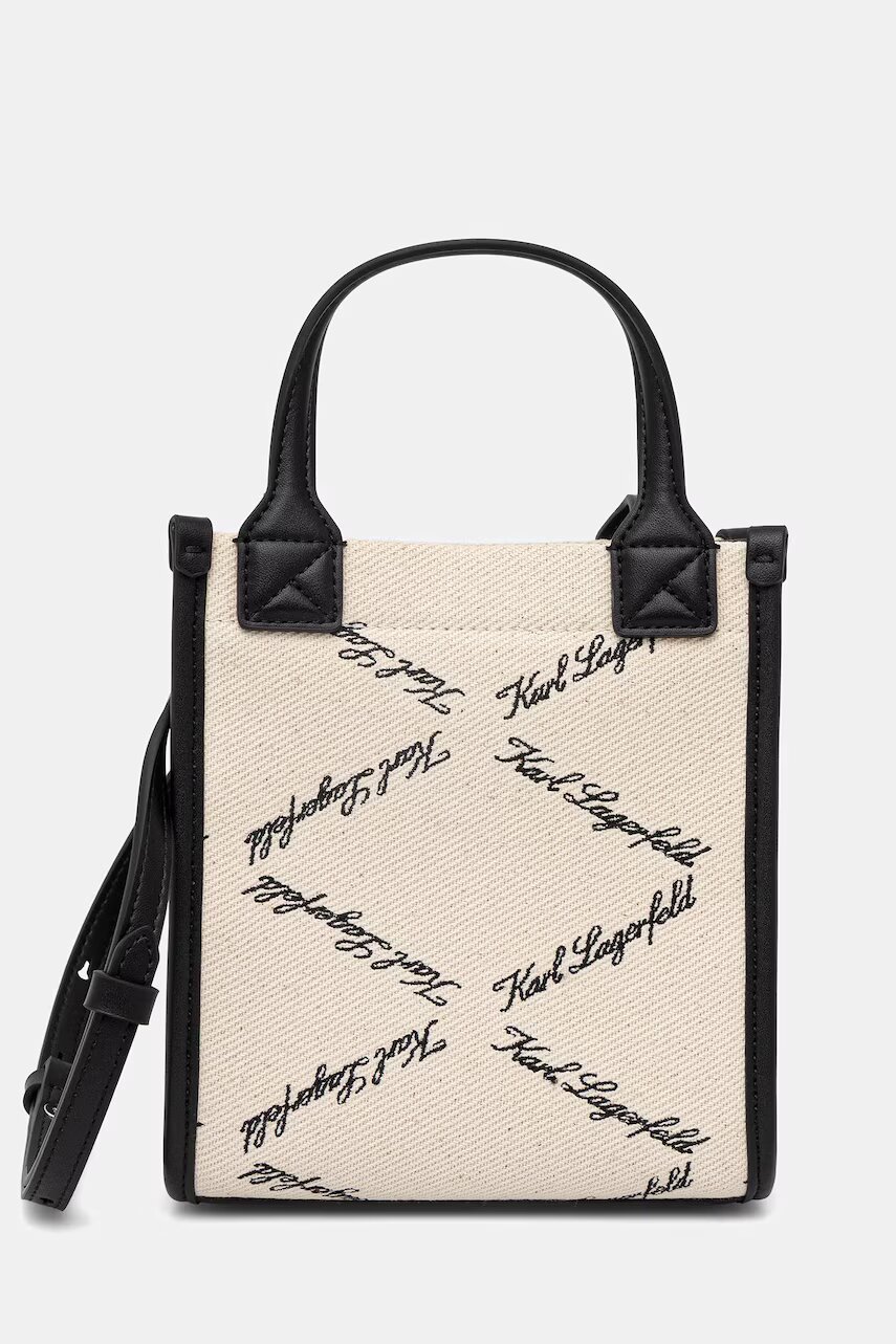 Karl Lagerfeld geantă crossbody pentru femei din bumbac K/VILLE