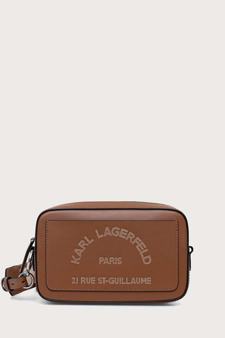 Karl Lagerfeld geantă crossbody pentru femei din piele