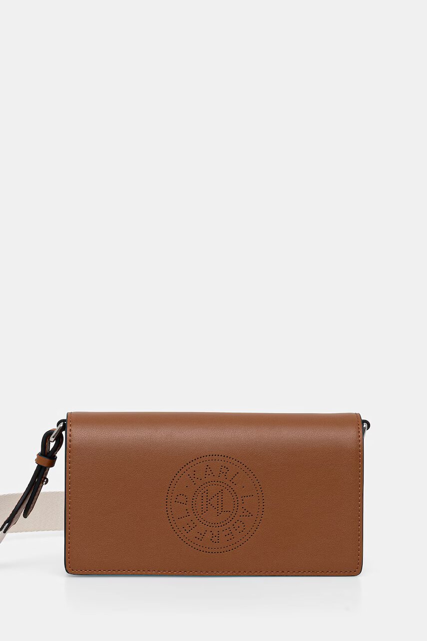 Karl Lagerfeld geantă crossbody pentru femei din piele K/CIRCLE