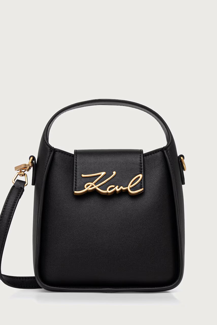 Karl Lagerfeld geantă crossbody pentru femei din piele K/SIGNATURE