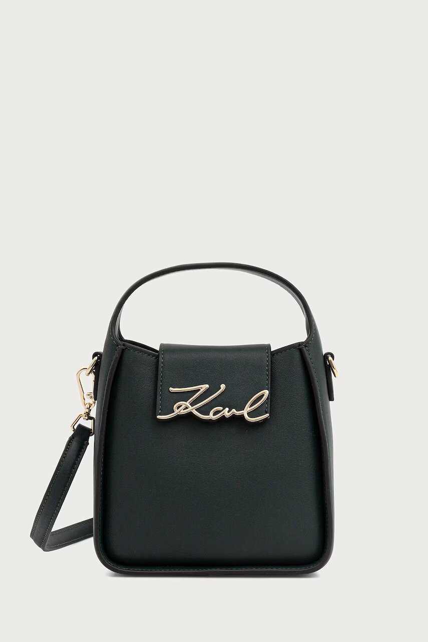 Karl Lagerfeld geantă crossbody pentru femei din piele K/SIGNATURE