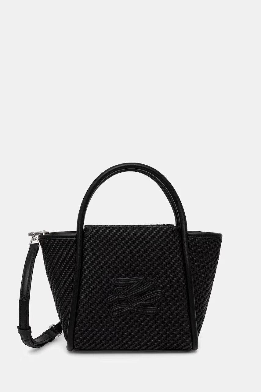 Karl Lagerfeld geantă crossbody pentru femei împletită K/AUTOGRAPH