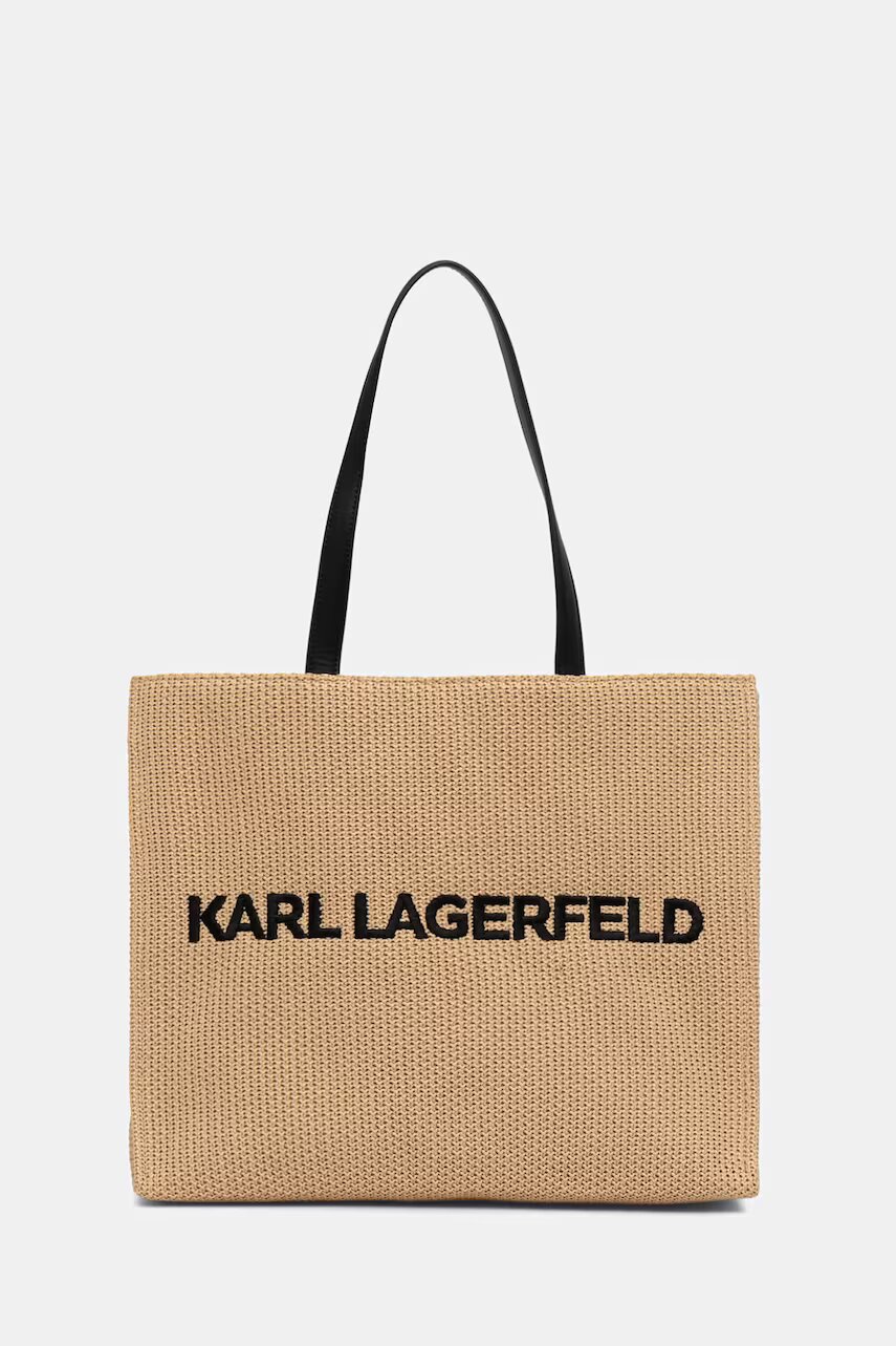 Karl Lagerfeld geantă tote pentru femei împletită K/ESSENTIAL