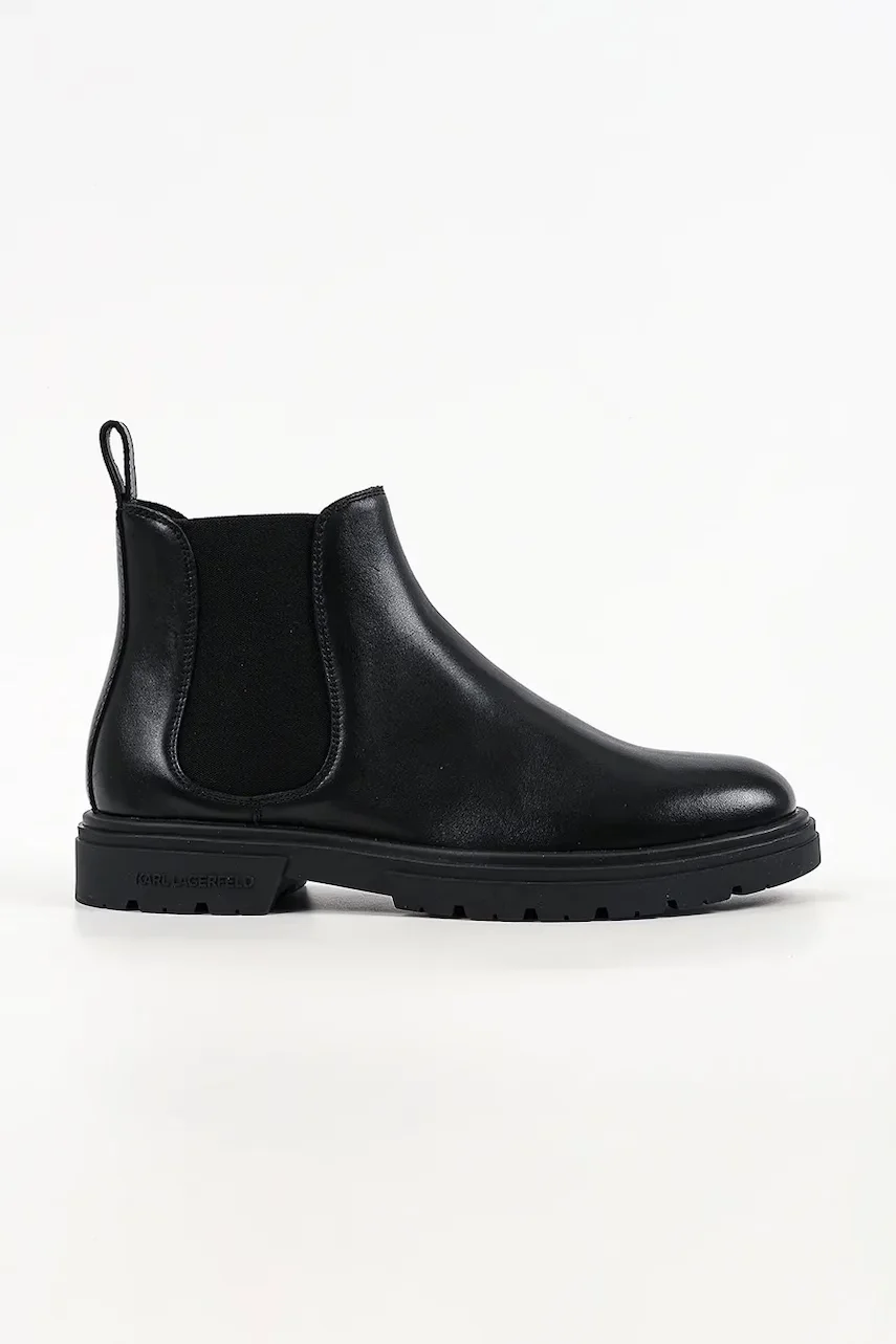 Karl Lagerfeld ghete scurte pentru bărbați din piele Koby