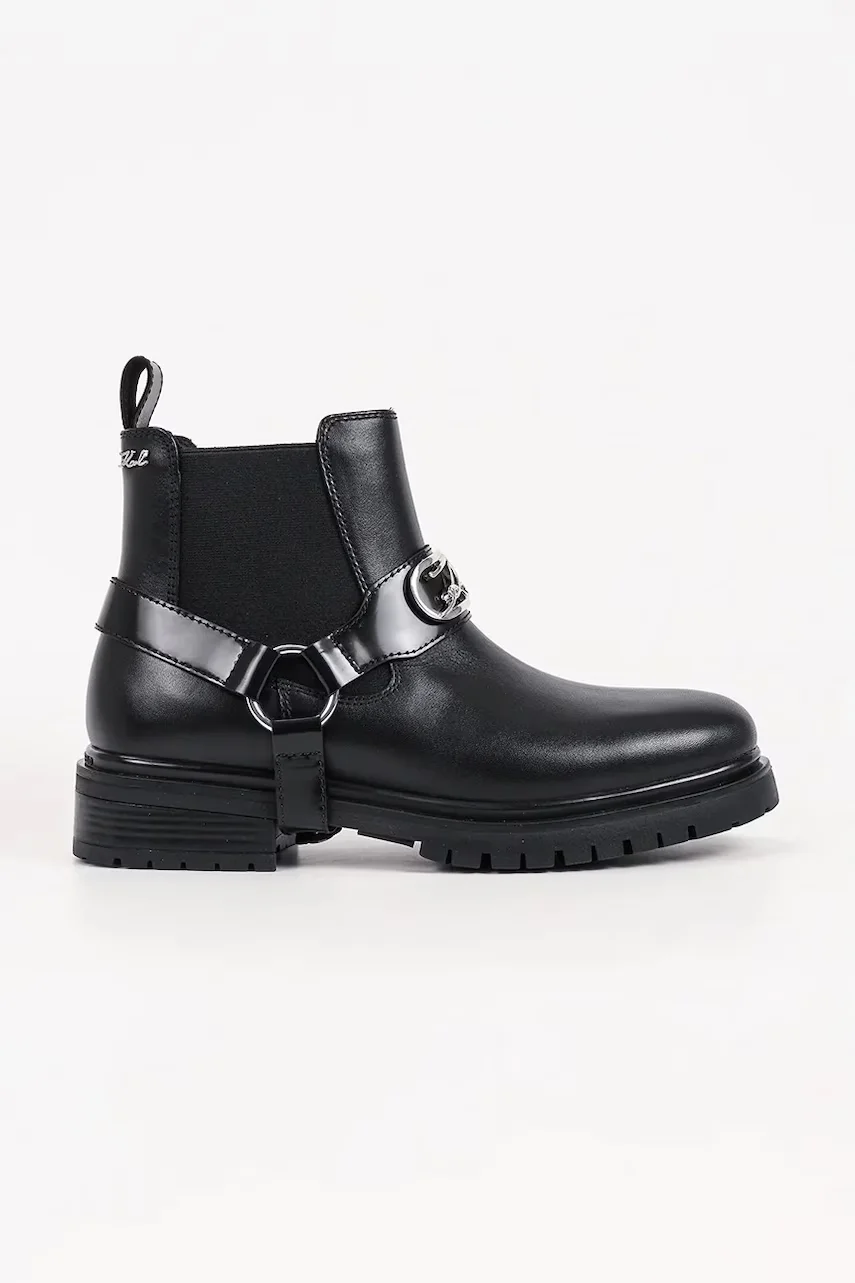 Karl Lagerfeld ghete scurte pentru femei din piele Binky