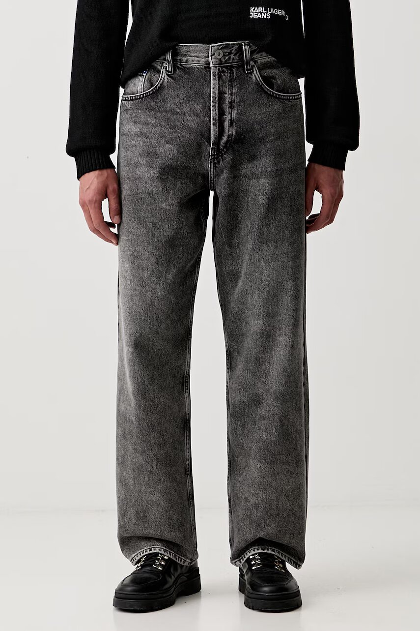 Karl Lagerfeld Jeans blugi relaxed fit pentru bărbați