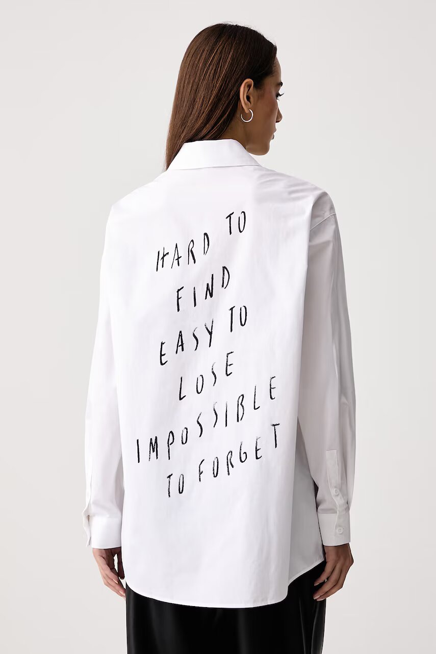 Karl Lagerfeld Jeans cămașă de damă din bumbac x Pietro Terzini