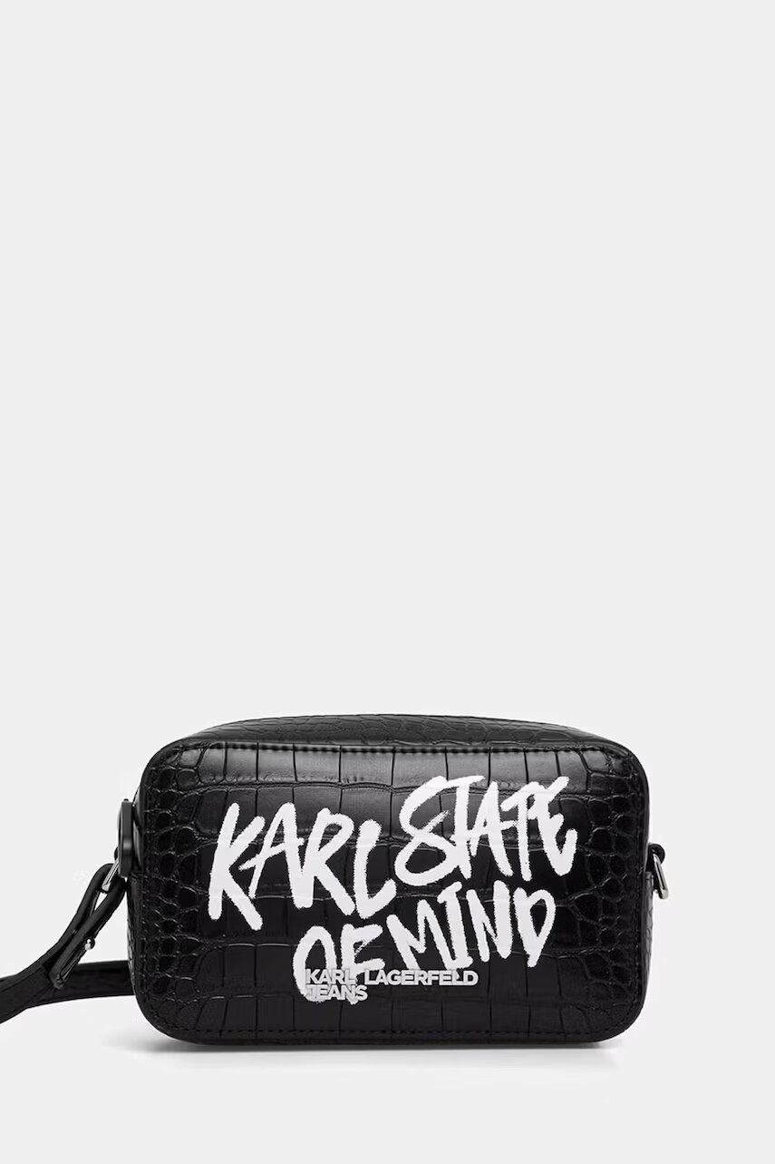 Karl Lagerfeld Jeans geantă crossbody pentru femei cu imitație de piele