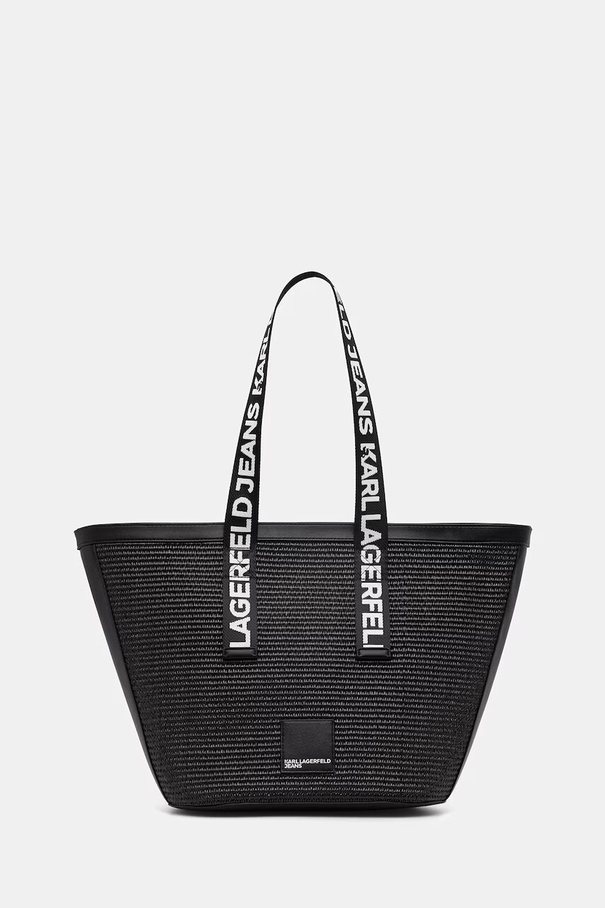 Karl Lagerfeld Jeans geantă shopper pentru femei împletită