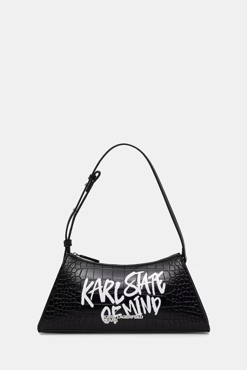 Karl Lagerfeld Jeans hobo bag pentru femei cu imitație de piele