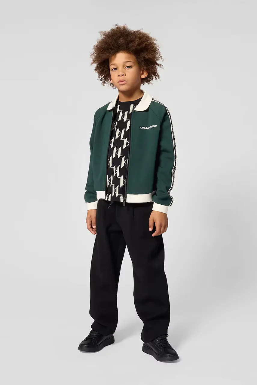 Karl Lagerfeld pantaloni pentru copii cu bumbac