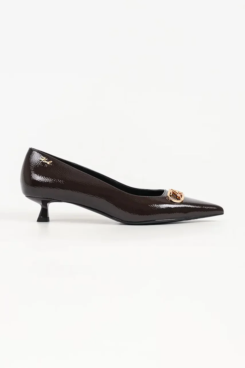 Karl Lagerfeld pantofi cu toc stiletto din piele Pasha