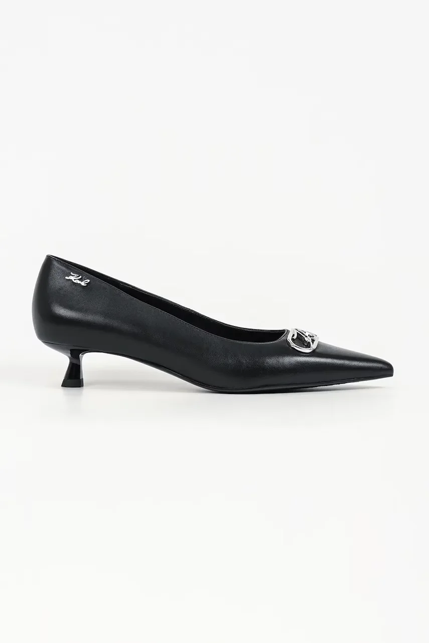 Karl Lagerfeld pantofi cu toc stiletto din piele Pasha