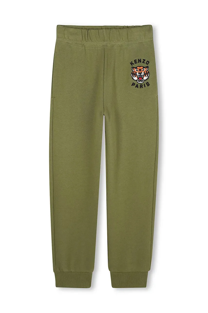 Kenzo kids pantaloni de trening din bumbac pentru copii