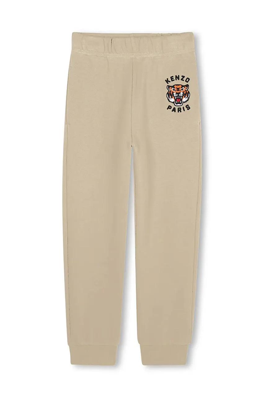 Kenzo kids pantaloni de trening din bumbac pentru copii