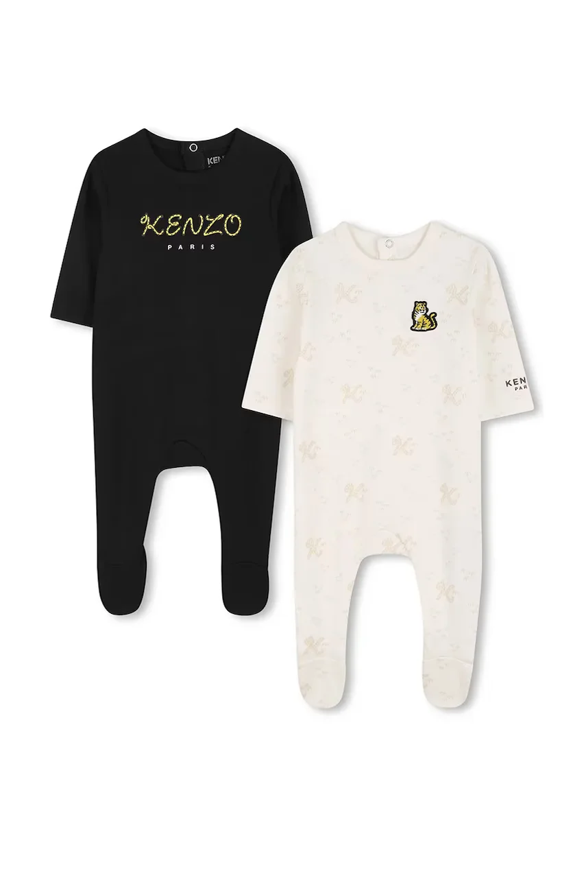 Kenzo kids salopete din bumbac pentru bebeluși 2-pack