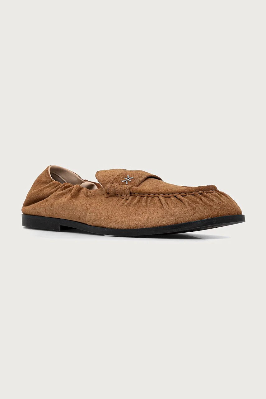 Kenzo loafers slip-on pentru bărbați din piele întoarsă