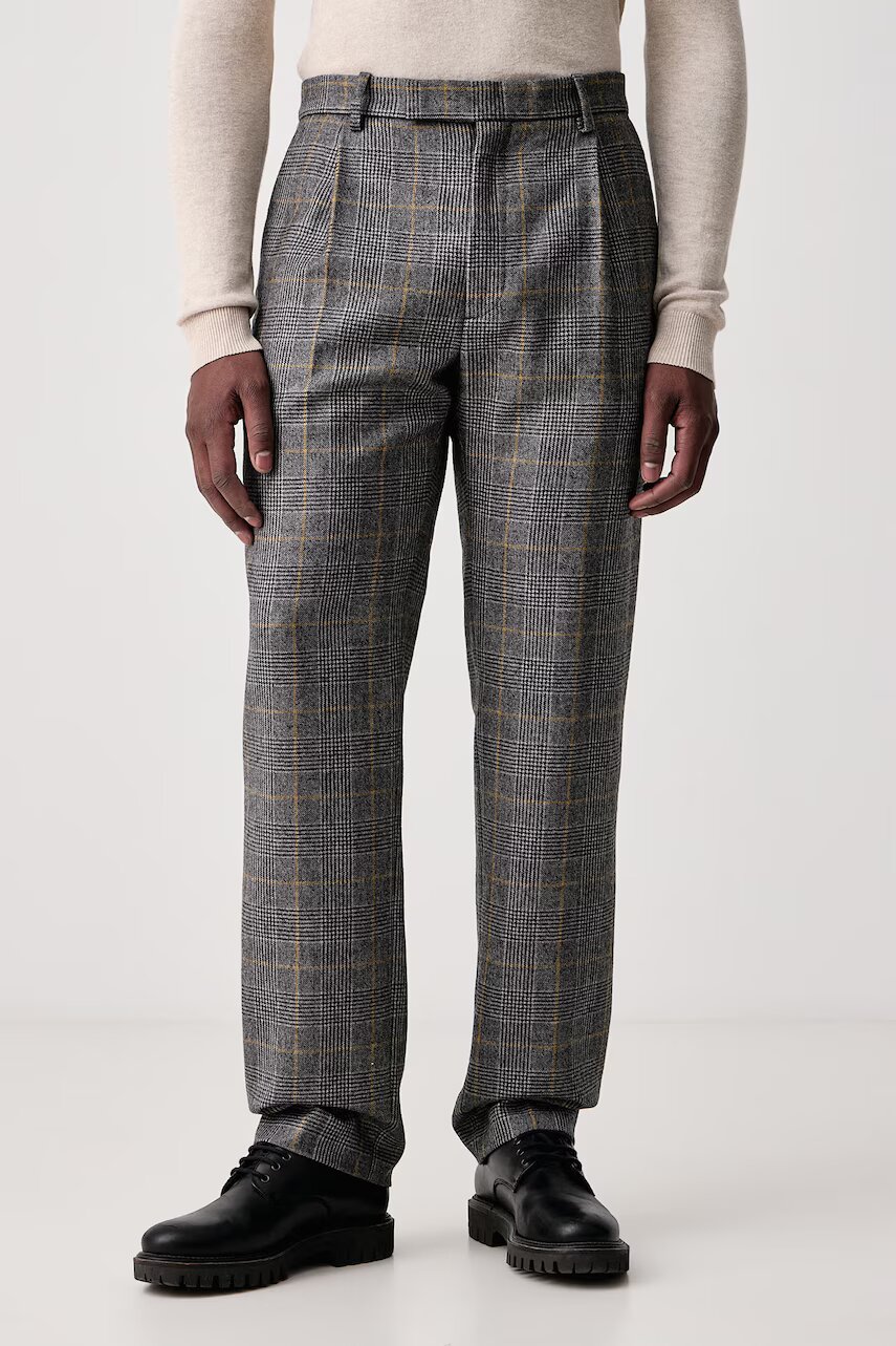 Kenzo pantaloni pentru bărbați din lână