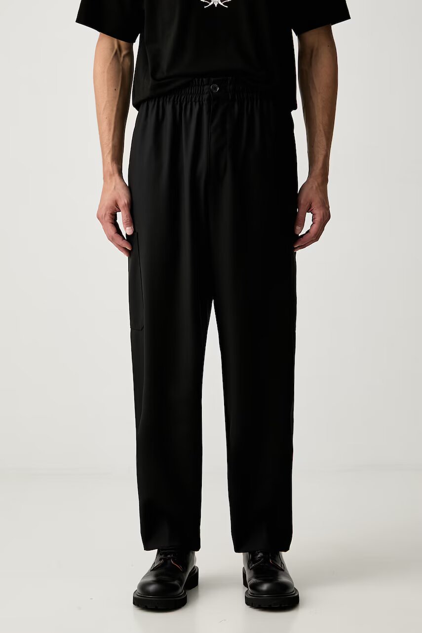 Kenzo pantaloni regular pentru bărbați din lână