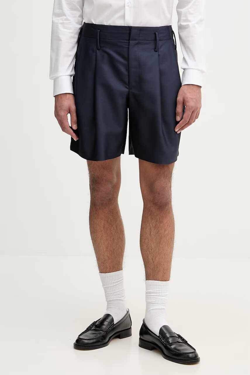 Kenzo pantaloni scurți pentru bărbați cu lână