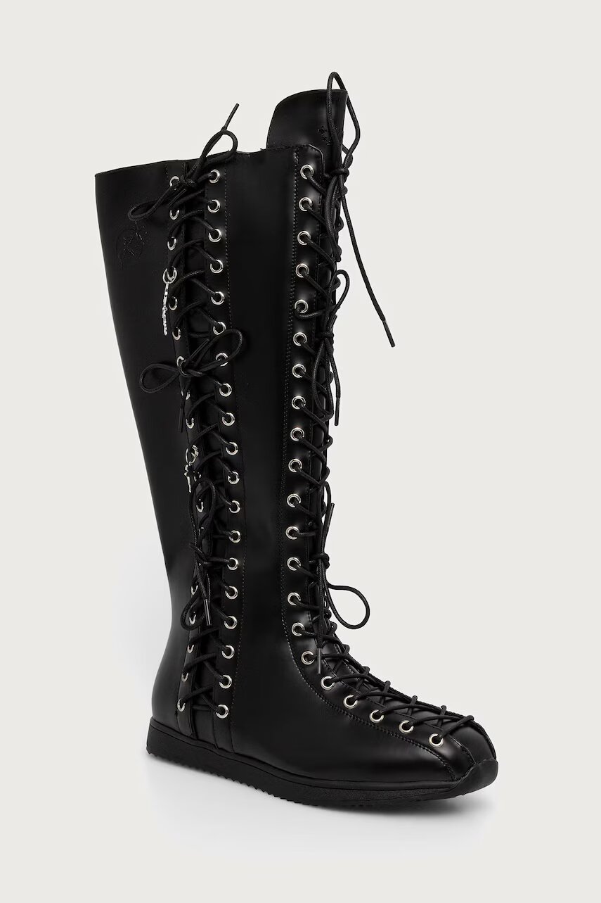 Koi Footwear Numinous Lace Up Charm Long Boots cizme pentru femei