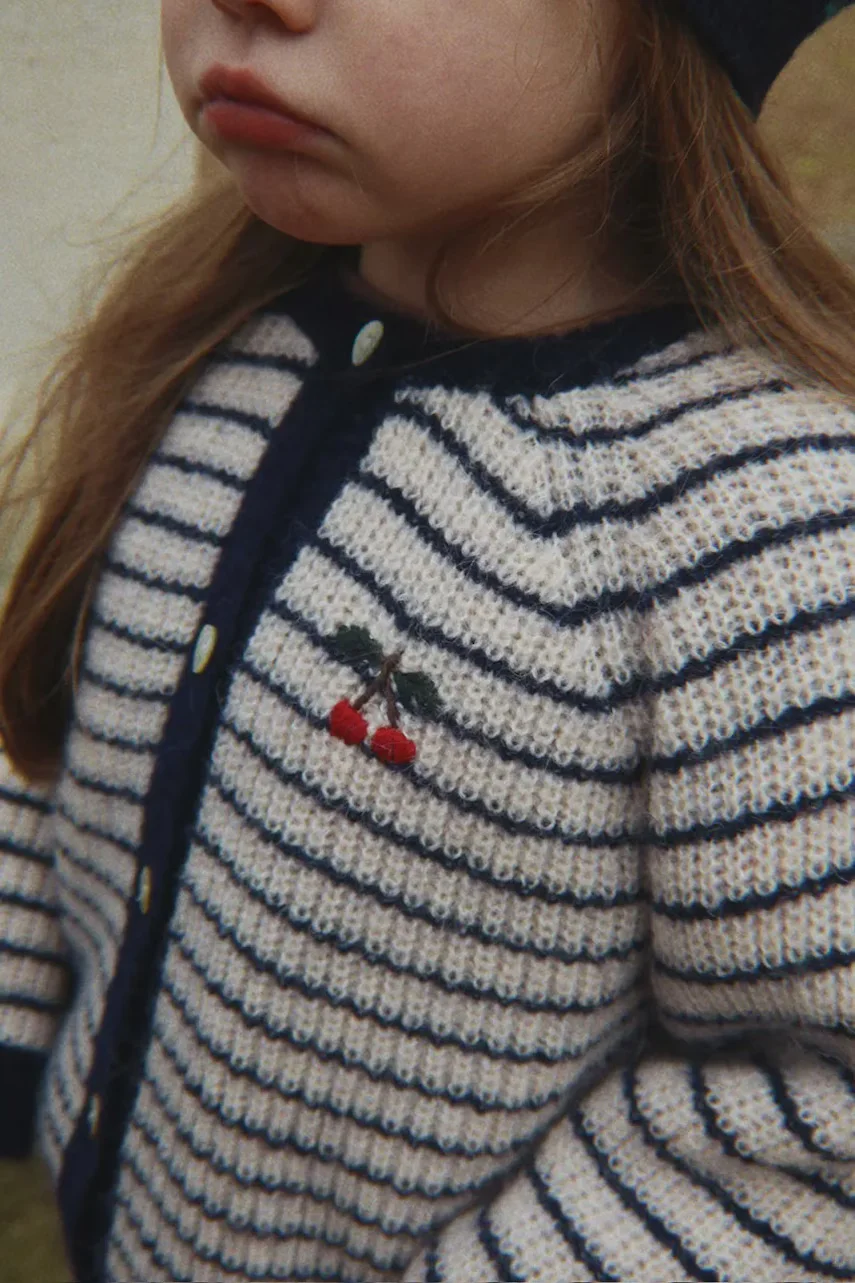 Konges Sløjd cardigan pentru copii cu lână BARLI CARDIGAN