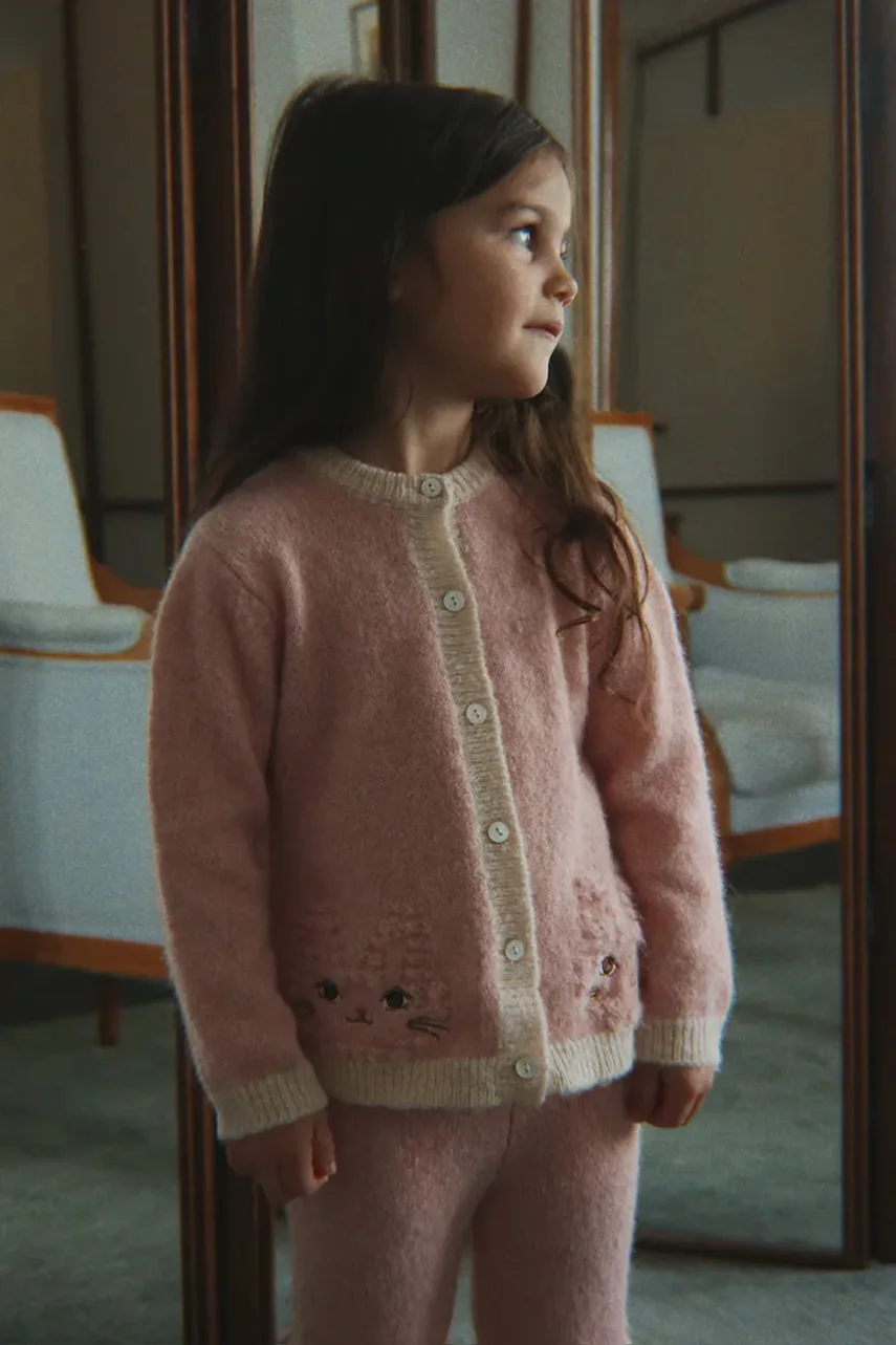 Konges Sløjd cardigan pentru copii din bumbac KITTY CARDIGAN