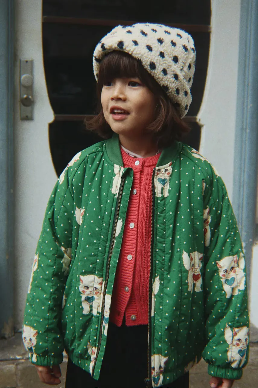 Konges Sløjd geacă bomber pentru copii JUNO PRINTED BOMBER JACKET