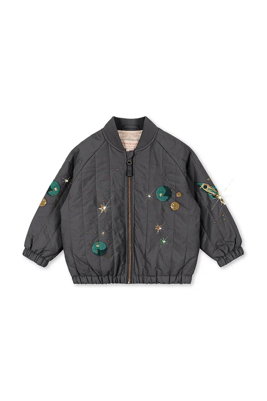 Konges Sløjd geacă bomber pentru copii JUNO SEQUIN BOMBER JACKET