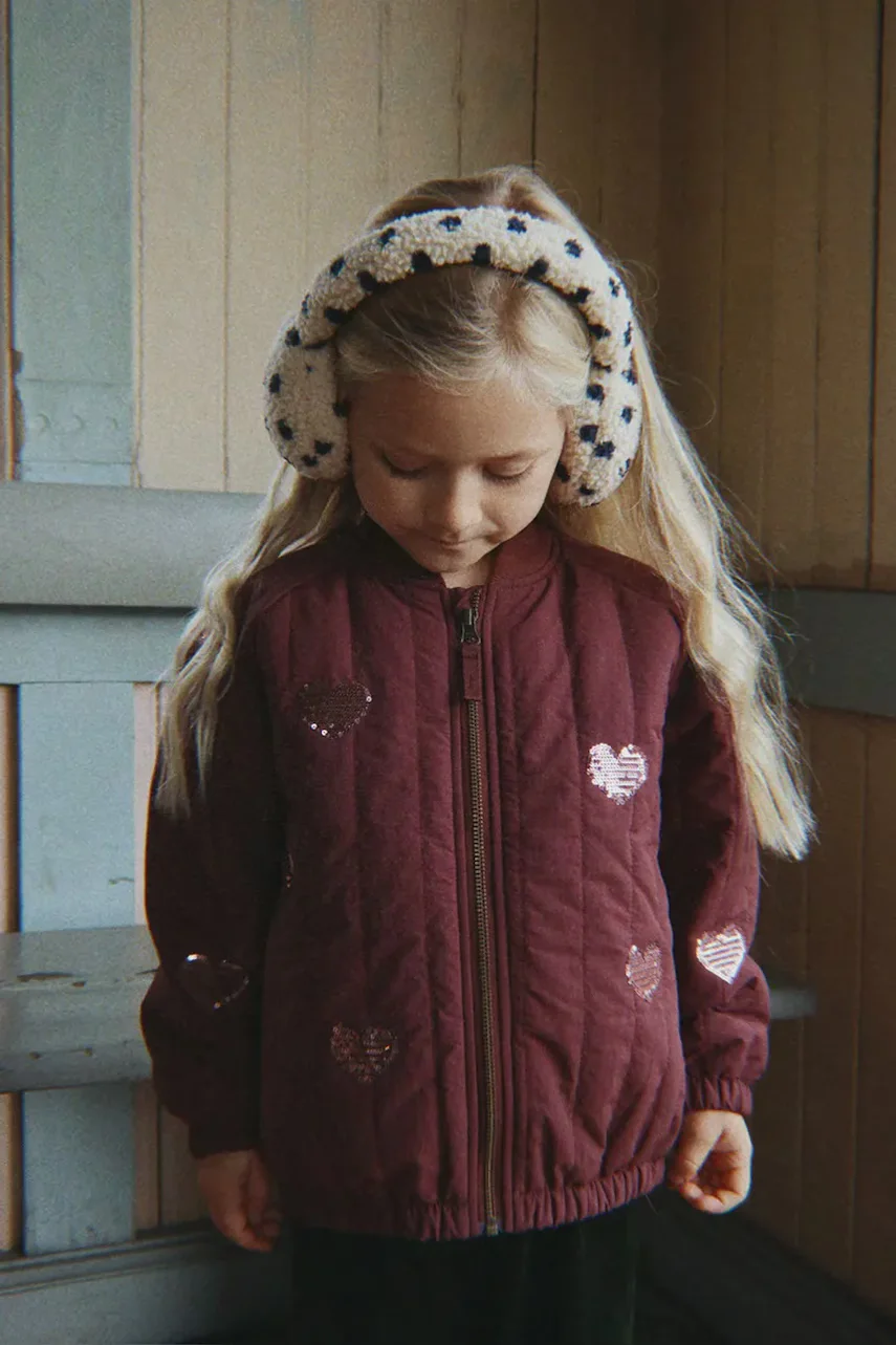 Konges Sløjd geacă bomber pentru copii JUNO SEQUIN BOMBER JACKET